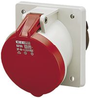 Presa INS Mennekes 63A 3LNPE rosso