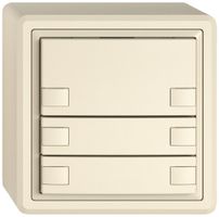 Poussoir KNX RGB AP EDIZIO.liv SNAPFIX® capteur temp.s.LED 6× comm.1T cr