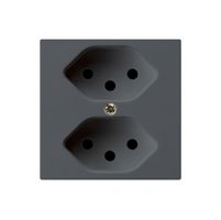 UP-Steckdose kallysto 2×T13 anthrazit