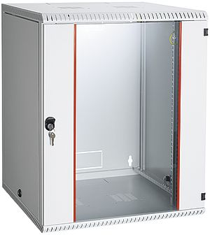 Armoire murale 19" R&M 24UH, porte vitrée, 600×1130×600mm, tôle d'acier gr