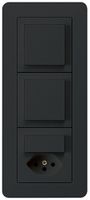 Combinaison ENC kallysto.trend grd.I-I-I verticale 2×interr.S3+S3/type 13 noir