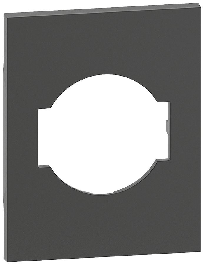 Abdeckung Living Now 3 Module für Schuko/italienische Steckdose schwarz