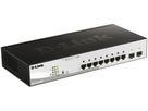 Switch D-Link DGS-1210-08P/E, 8-Port smart managed Layer2/3 Gigabit PoE+