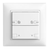 UP-Frontset EDIZIOdue zeptrionAIR Motor 1K mit Bez. mit LED weiss