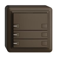 AP-KNX-Taster RGB EDUE, 250mW, m.RGB-LED, 3×Taste, 2×Tastenb., cof