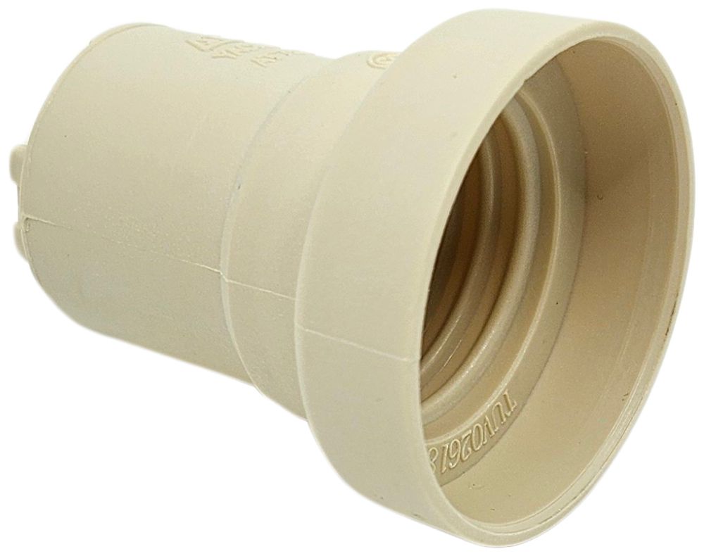 Fassung E27 ELBRO Kunststoff beige