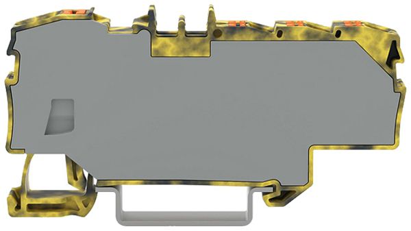 Borne de passage WAGO Contact TOPJOB S 1×6/6×1.5mm² Ex e II gris foncé/jaune