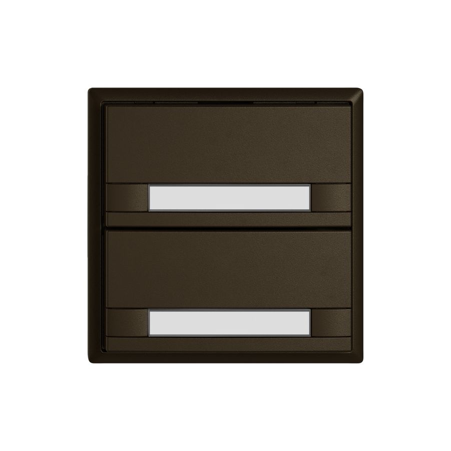 Pulsante KNX RGB EDIZIO.liv SNAPFIX® sensore temp.s.LED targ.2× com.2T ma