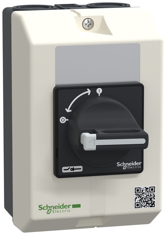 AP-Anlageschalter Schneider Electric Vario 25A 4P schwarz N-vorauseilend IP65