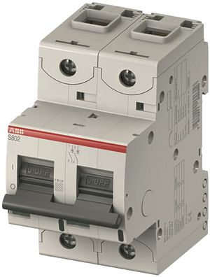 Hochleistungsautomat ABB S802S-UCK6, 2P K-6A, 500/1000VDC, 50kA