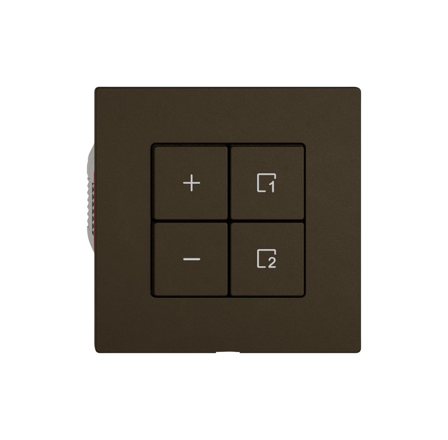 Station secondaire variateur EDIZIO.liv Wiser SNAPFIX® 1 scène 4 touches br