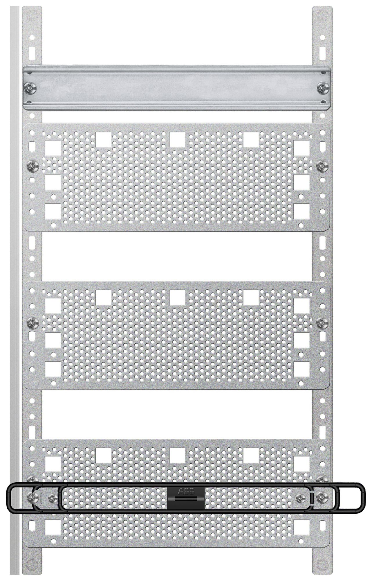 Panneau Media ABB, pour distributeur vide 1 champ, 3 rangées, hauteur pose 00