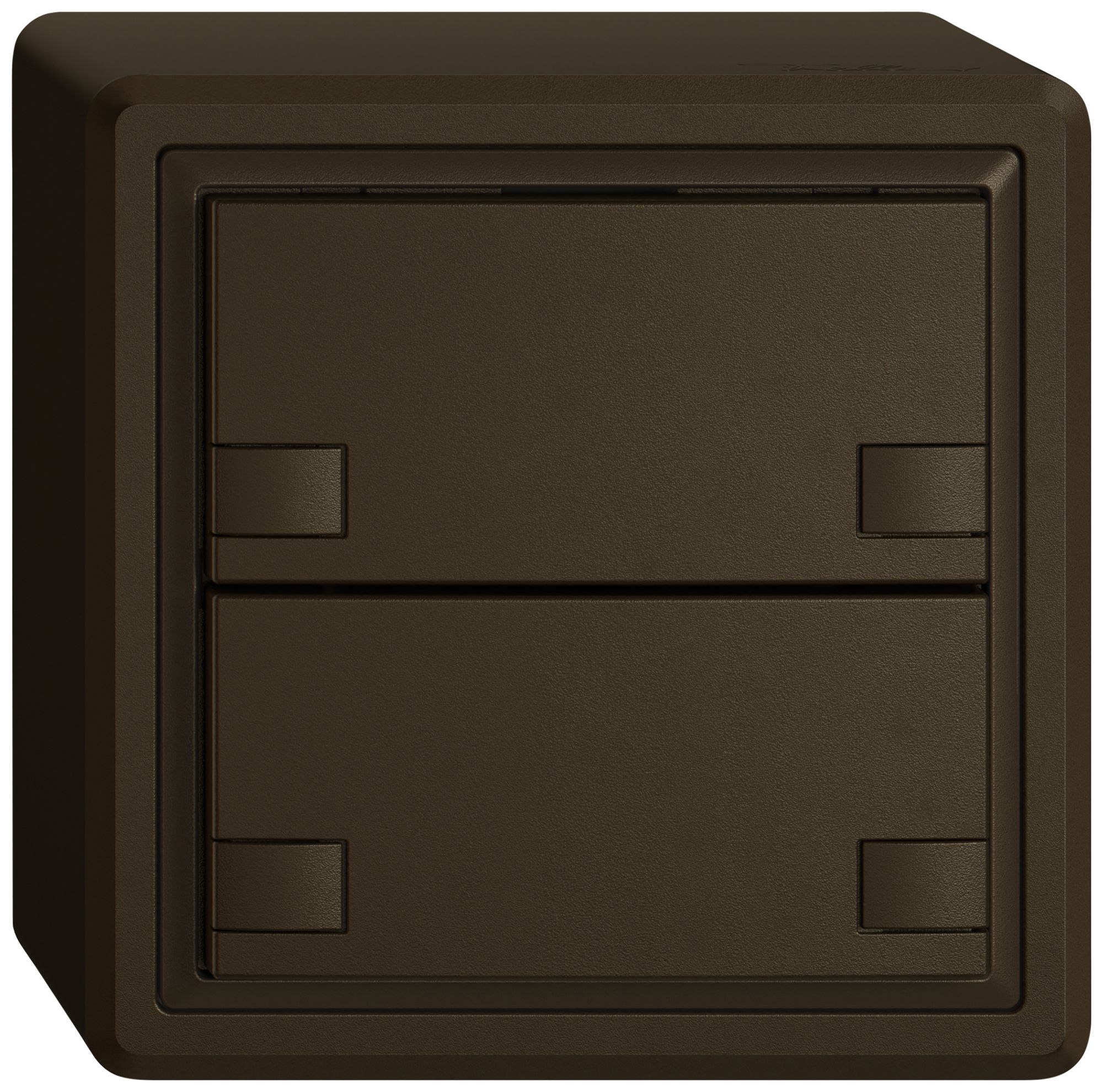 AP-Universaltaster EDIZIO.liv UNI SNAPFIX® 5…48V o.LED 2× 2-Tbed.br