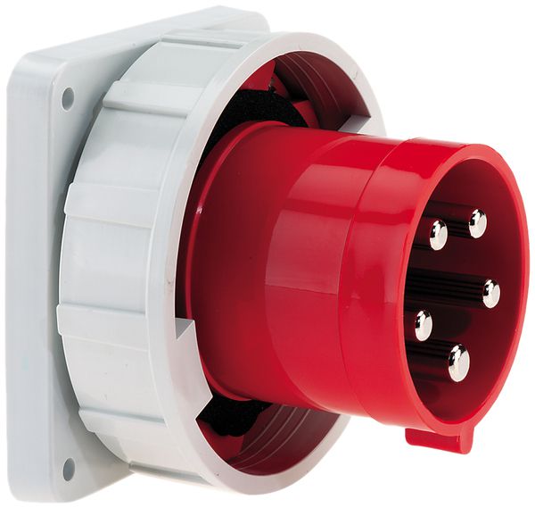 EB-Gerätestecker CEE Bals 5P 32A 400V 6h rot IP67 vernickelt Schkl