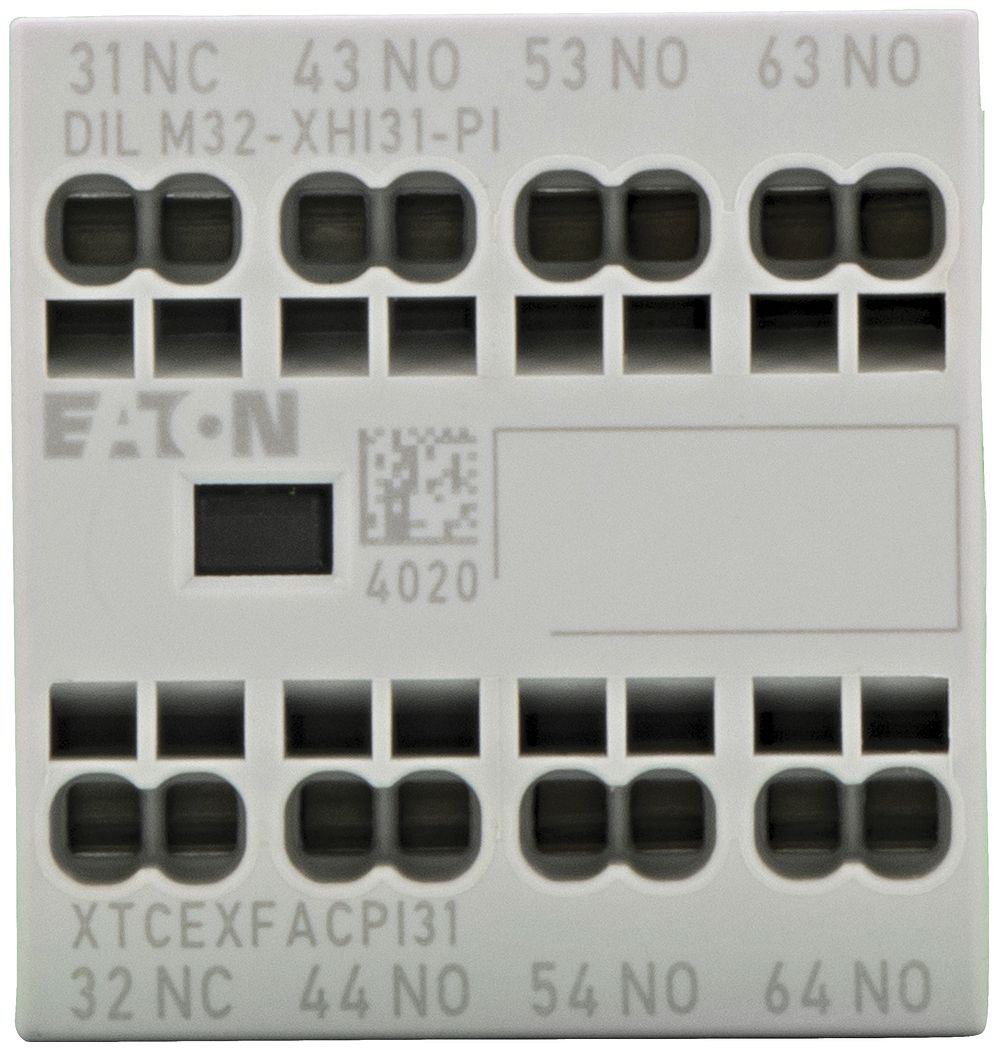 Hilfsschalter Eaton, 4P, Ith=16A, 3S, 1Ö, Frontbefestigung, Push-in-Klemmen