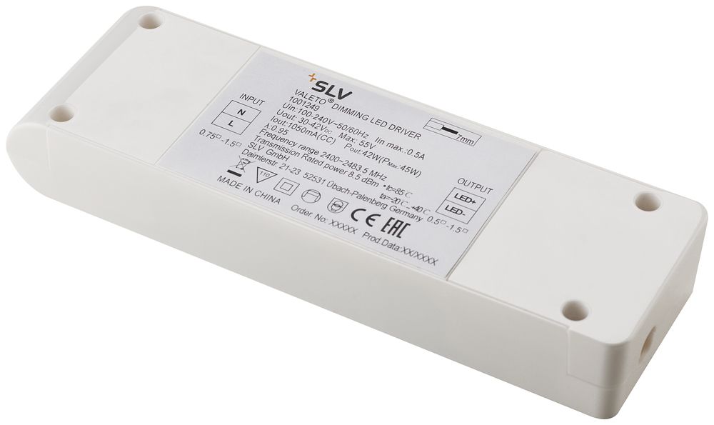 LED-Konverter SLV VALETO 45W, 1050mA, 30…42V