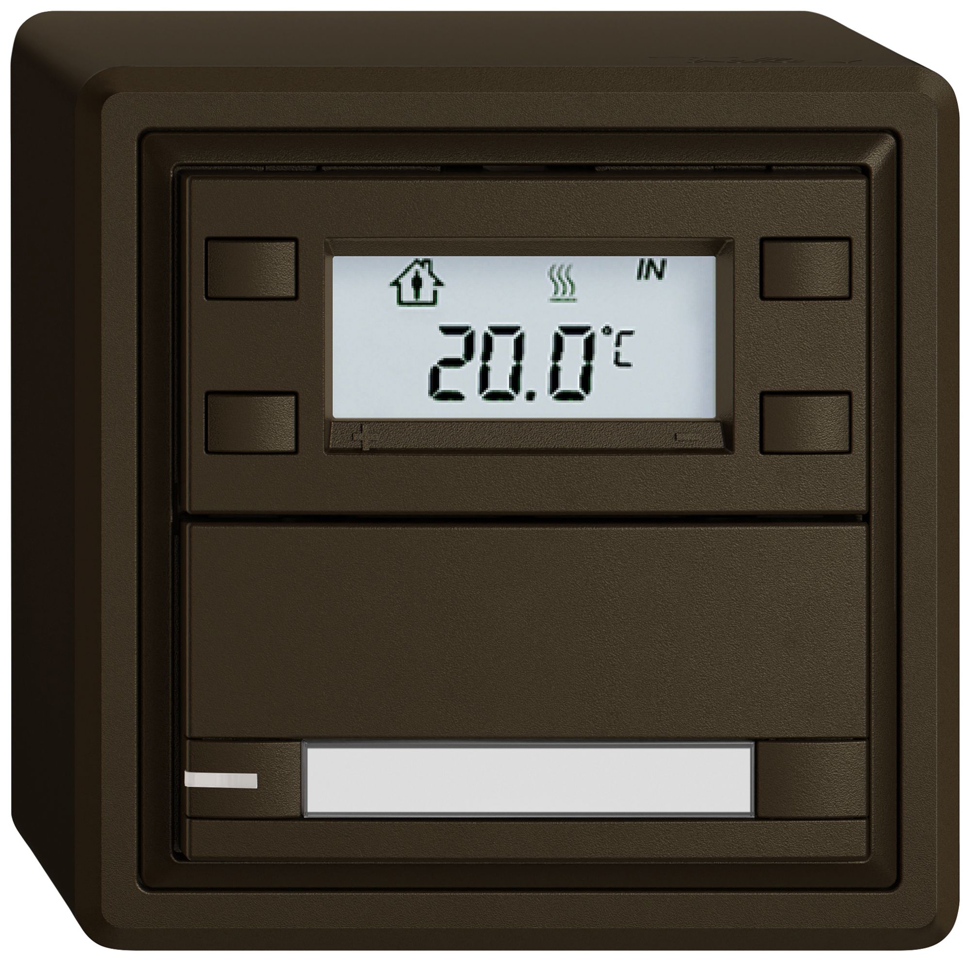 AP-RTH-Taster EDIZIO.liv SNAPFIX® m.RGB-LED Pap.1×Taste 2-Tbed.br