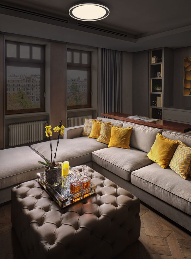 LED-Deckenleuchte LEDVANCE Orbis Pederson 24W 1450lm 830 Ø450×80mm schwarz