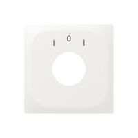 Placca frontale SIDUS con incisione 1-0-1 bianco