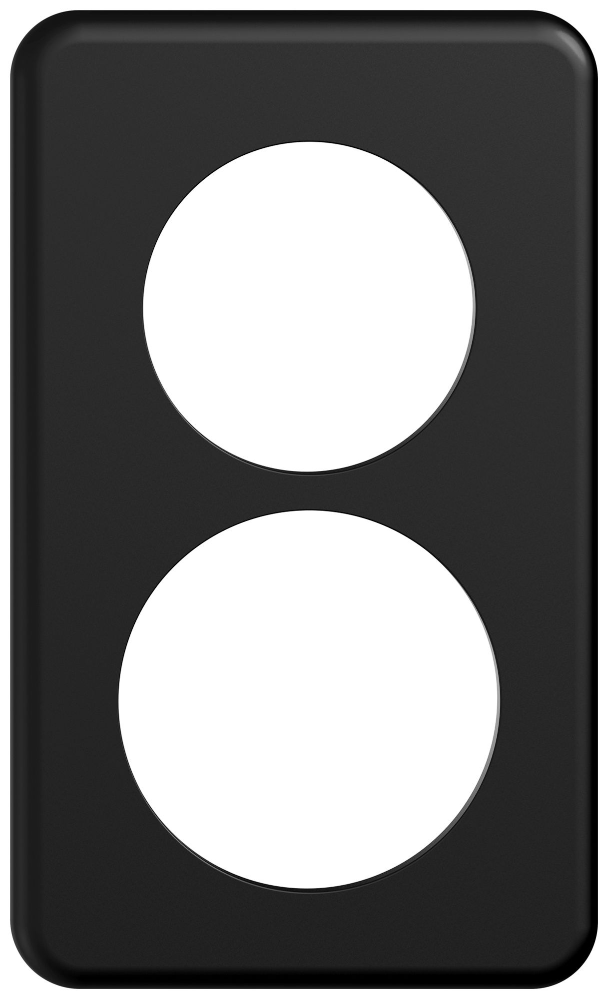 UP-Abdeckplatte STANDARDdue SNAPFIX® 2×1/1×2 1×Ø50 1×Ø58 90×150mm sz