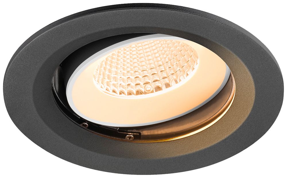 LED-Downlight SLV NUMINOS MOVE M 12W 1700lm 2700K MB DALI Ø135×80mm sz/ws