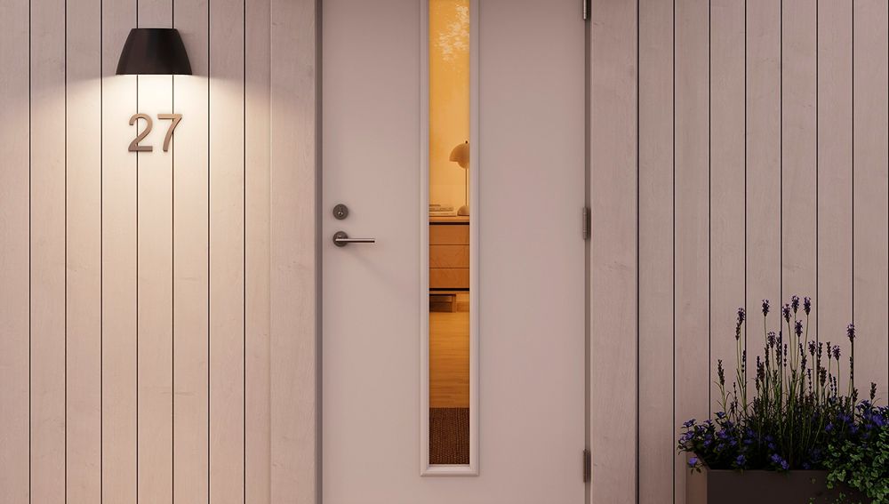 LED-Wandleuchte Plejd OUT-02-B 13W 2200…4000K IP44 DIM 143×232×143mm schwarz