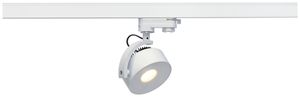 Projecteur LED KALU TRACK, 12W 800lm 3000K avec adaptateur 3-phases IP20 blanc