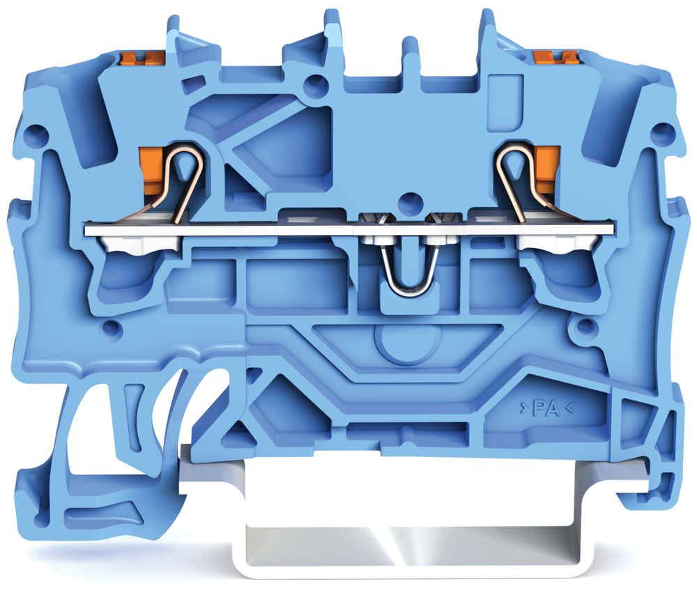 Borne de passage WAGO TopJob-S 1.5mm² 2L bleu série 2201