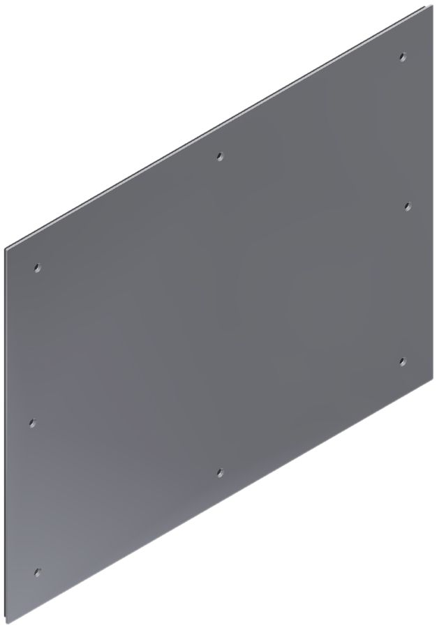 Nassdeckel Quox 413×305mm Chromstahl geschliffen IP54