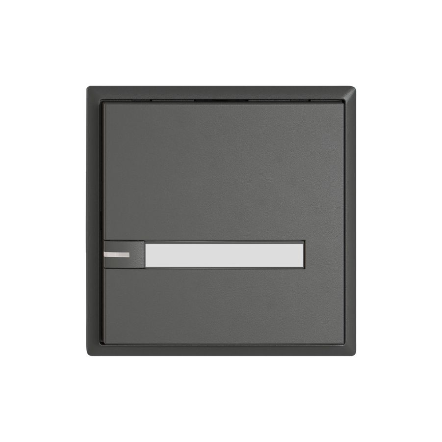 Poussoir universel EDIZIO.liv UNI SNAPFIX® 12…48V a.LED 1× comm.1T étiqu.grf