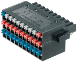 Buchsenstecker Weidmüller BL-I/O Flansch 3.5mm 30L verzinnt schwarz