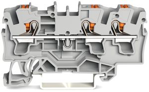 Borne de passage WAGO TopJob-S 4mm² 3L gris série 2204