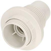 Fassung E14 Kunststoff M10×1 weiss mit Randmantel