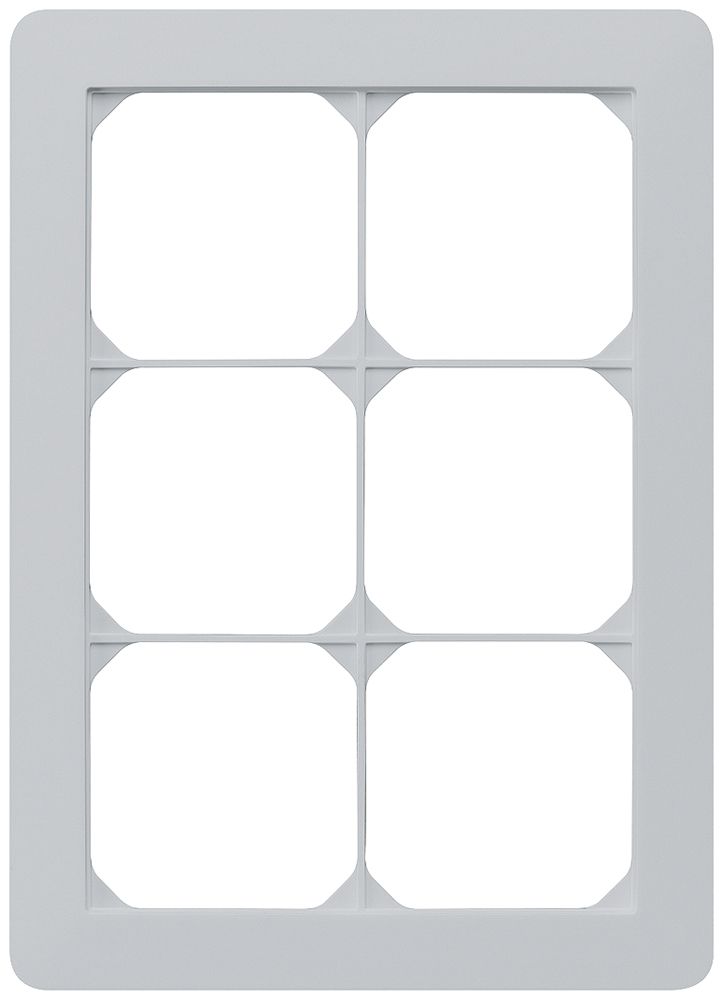 UP-Abdeckrahmen kallysto.trend 3×2 hellgrau 154×214mm