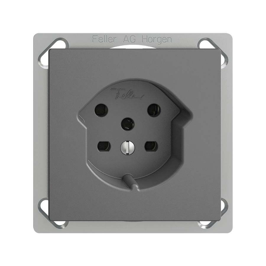 EB-Steckdose EDIZIOdue T15 dunkelgrau