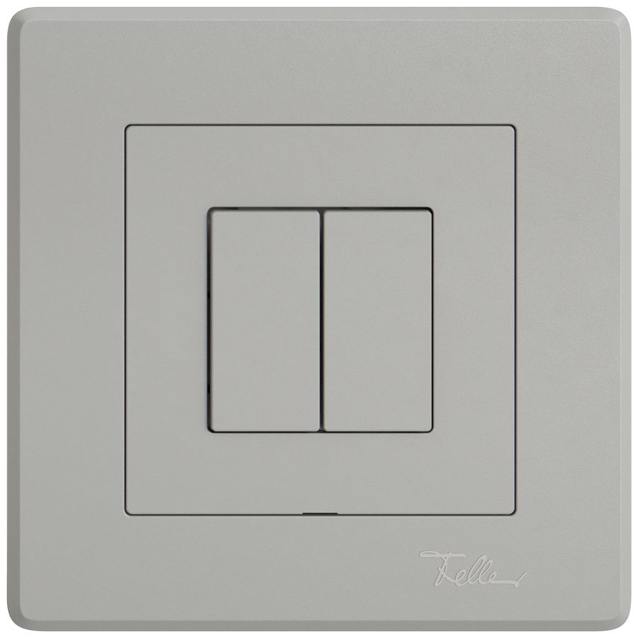 Interruttore a pulsante INC EDIZIO.liv Wiser SNAPFIX® 2 canali 2 tasti grc