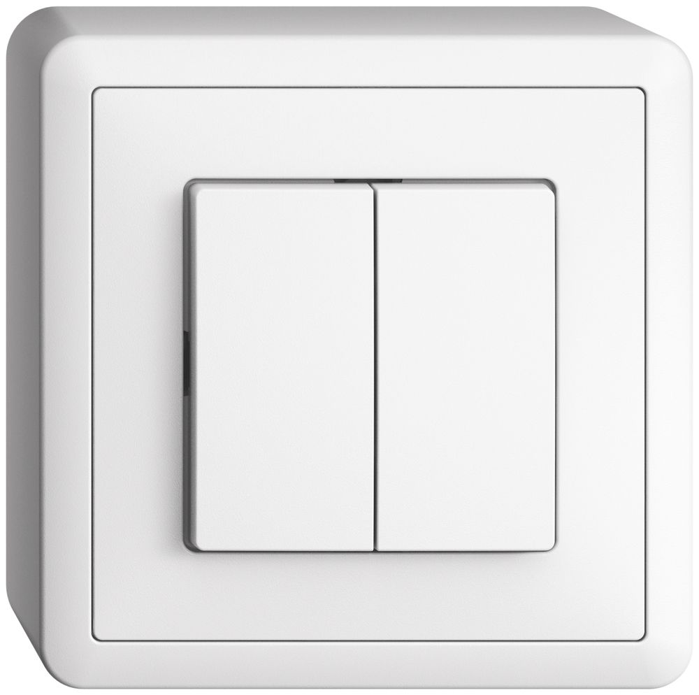 AP-Druckschalter EDIZIOdue 1/3+3/1P weiss