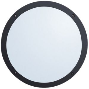 Plafoniera/applique Z-Licht Aluled E27 20W Ø275mm IP65 PC nero