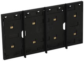 BUS-Rahmen Living Now MyHOME 3+1 Module Montage auf 3-moduligen Dose schwarz