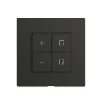 Abdeckset zu Dimmer 1K Szene/4T Edue Wiser schwarz