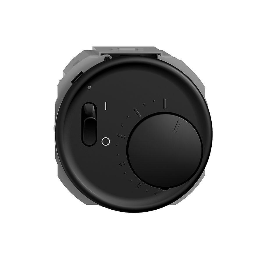 UP-Raumthermostat STANDARDdue schwarz mit Schalter