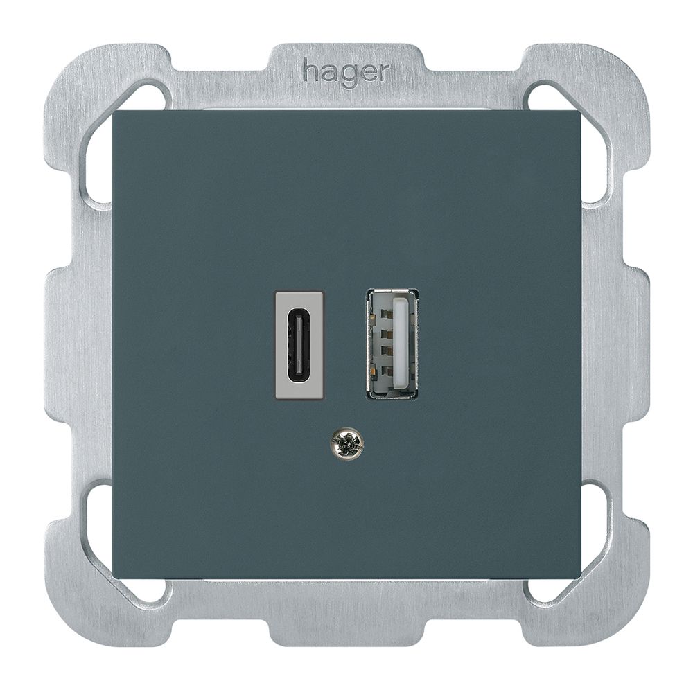 Prise de charge USB ENC kallysto 18W PD 1×type A 1×type C a.plaque fix. an