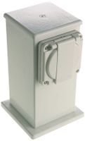 Anschlussaufsatz Ellipse H=200 mit 1 Bohrung IP54 weiss leer