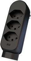 Mehrfach-Stecker MAX HAURI ADAPT SPLIT 10A 3+1×T13 schwarz
