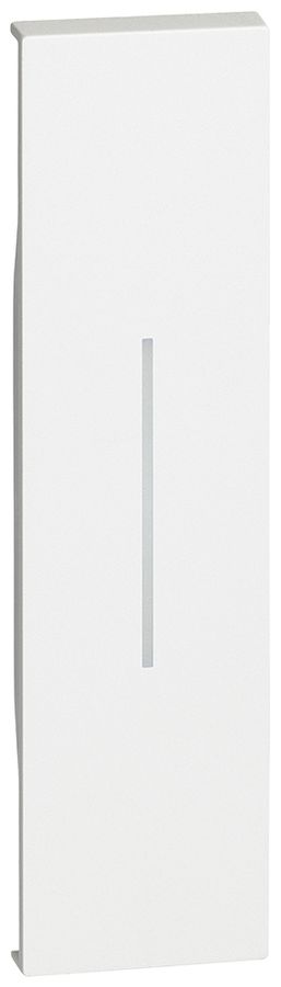 Tastenabdeckung Living Now 1 Modul mit Beleuchtungsfenster weiss
