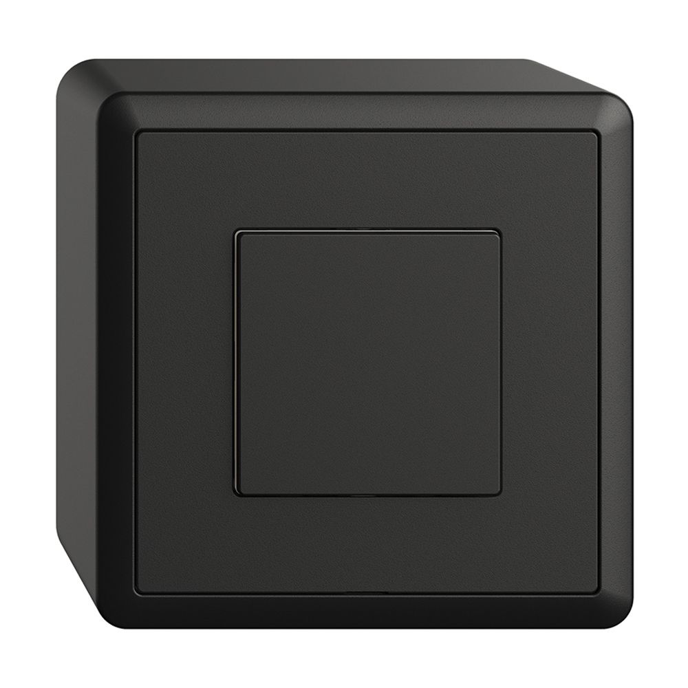 Interrupteur AP 1K/1T Edue Wiser noir