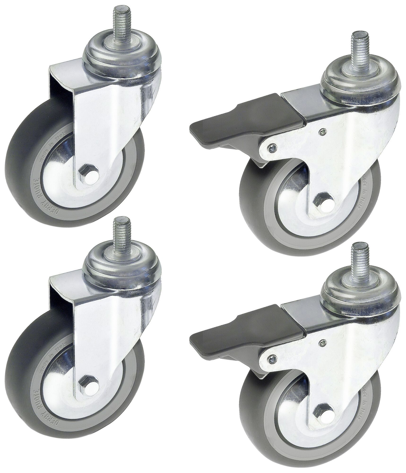 Transportrolle R&Mfreenet 23×108×80mm Metall 4Stk