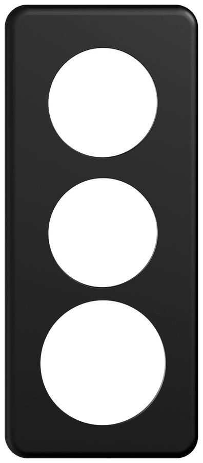 UP-Abdeckplatte STANDARDdue SNAPFIX® 3×1/1×3 2×Ø50 1×Ø58 90×210mm sz