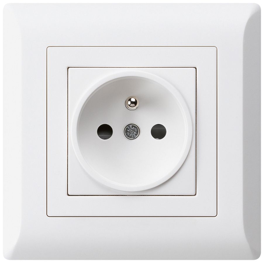 Prise ENC kallysto.line 2P+T blanc