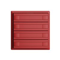 UP-Taster KNX 4-fach EDIZIOdue berry RGB ohne LED mit Papiereinlage